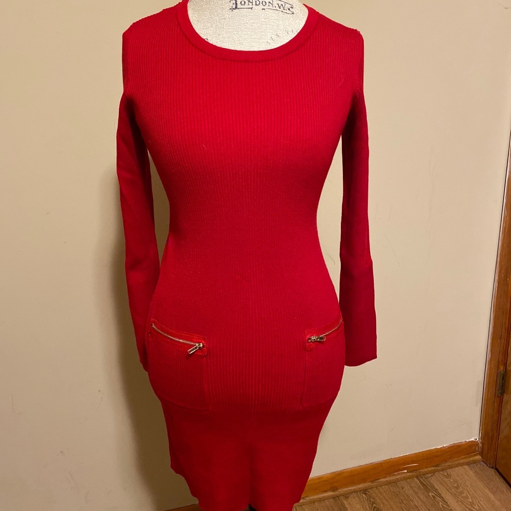 By and By Red Dress sz M